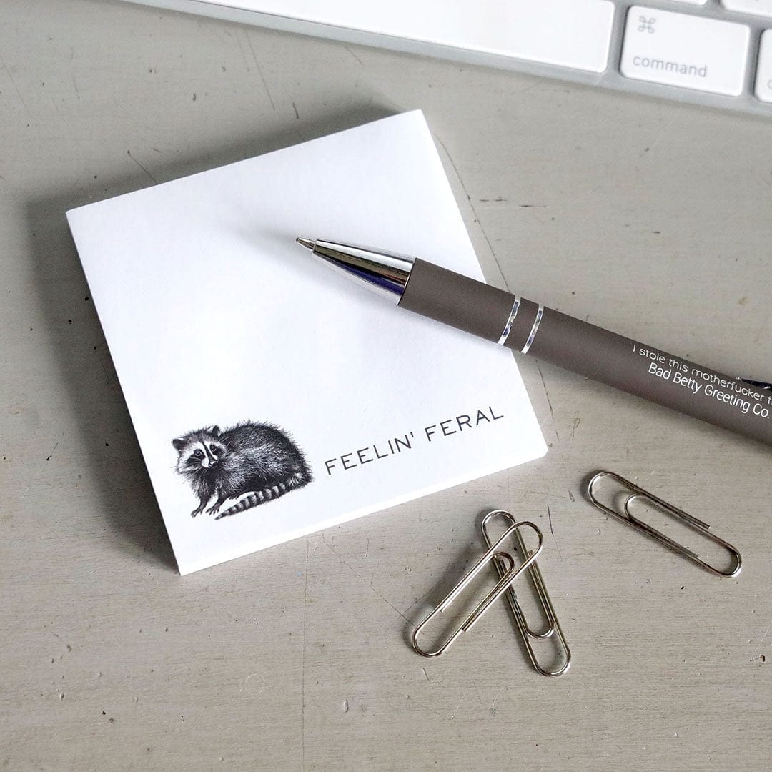 Bad Betty Greeting Co. STICKY NOTES | FEELIN' FERAL