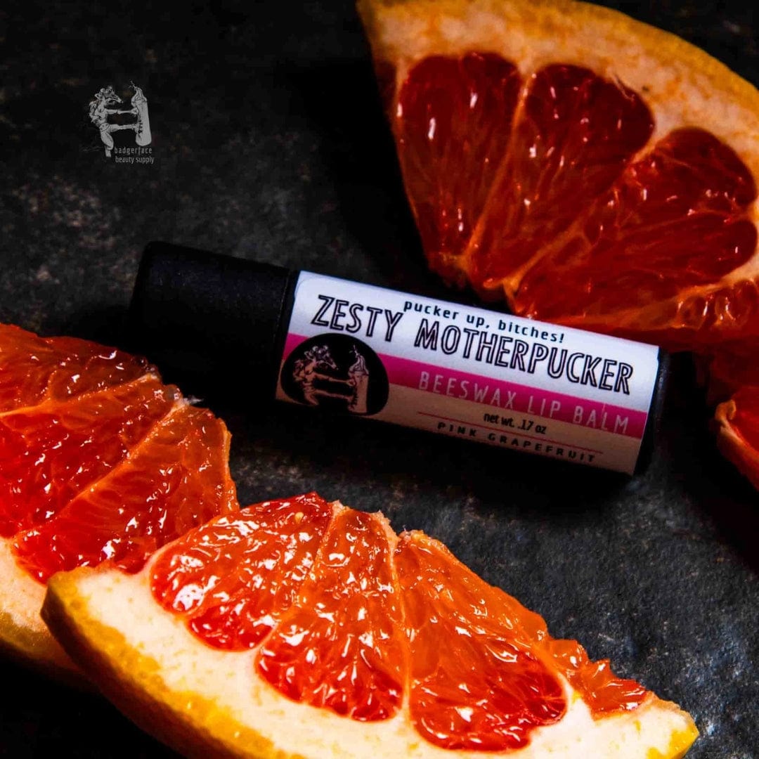 Badgerface Beauty Supply LIP BALM | ZESTY MOTHERPUCKER