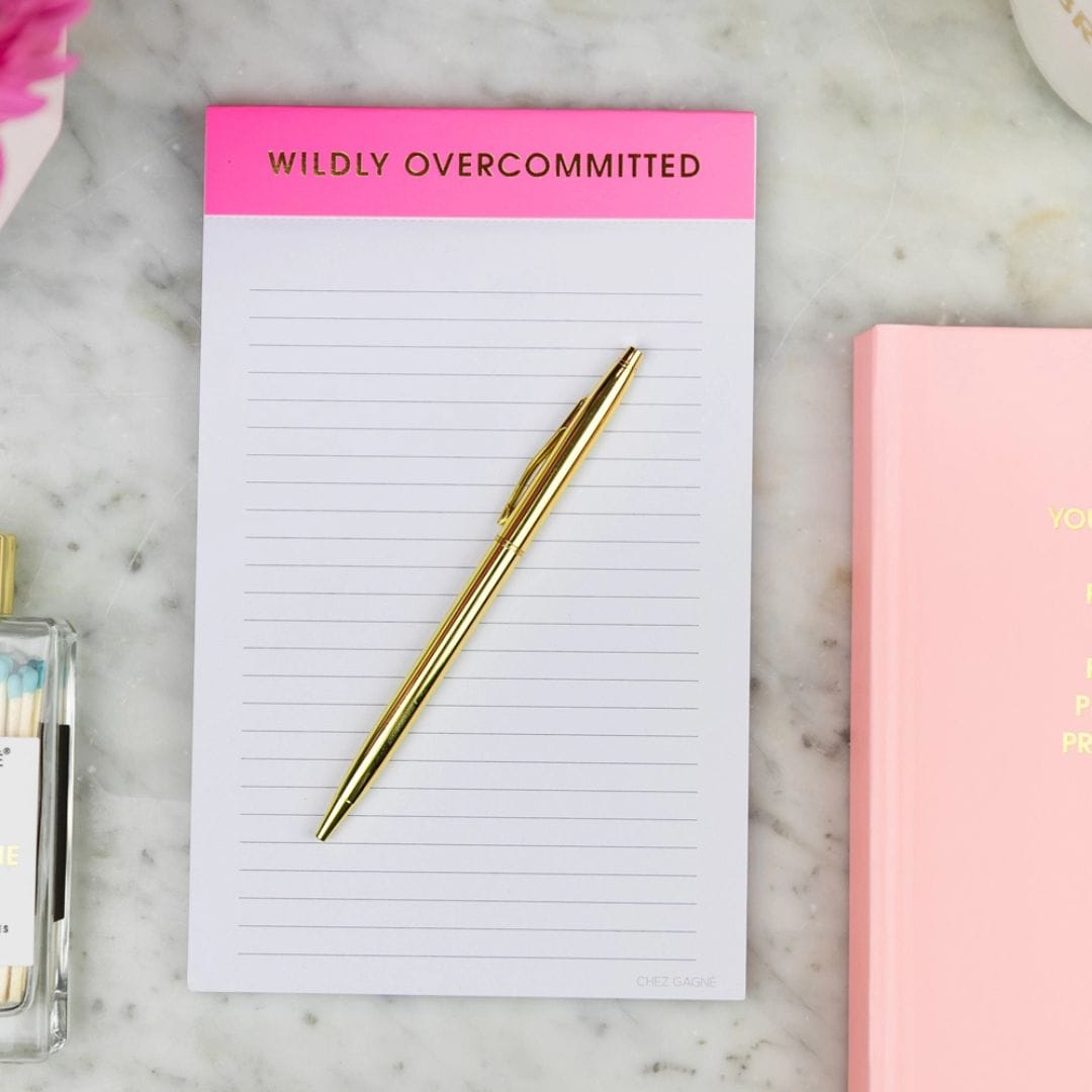 Chez Gagne NOTEPAD | WILDLY OVERCOMMITTED