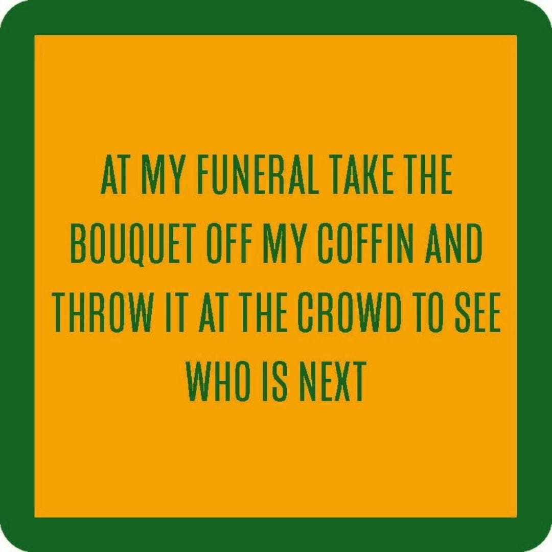 Drinks on Me Coasters Coasters Copy of DRINK COASTER - FIRED MYSELF