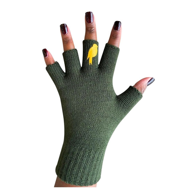Flip'em the Bird, Inc GLOVES - GREEN WITH YELLOW BIRD
