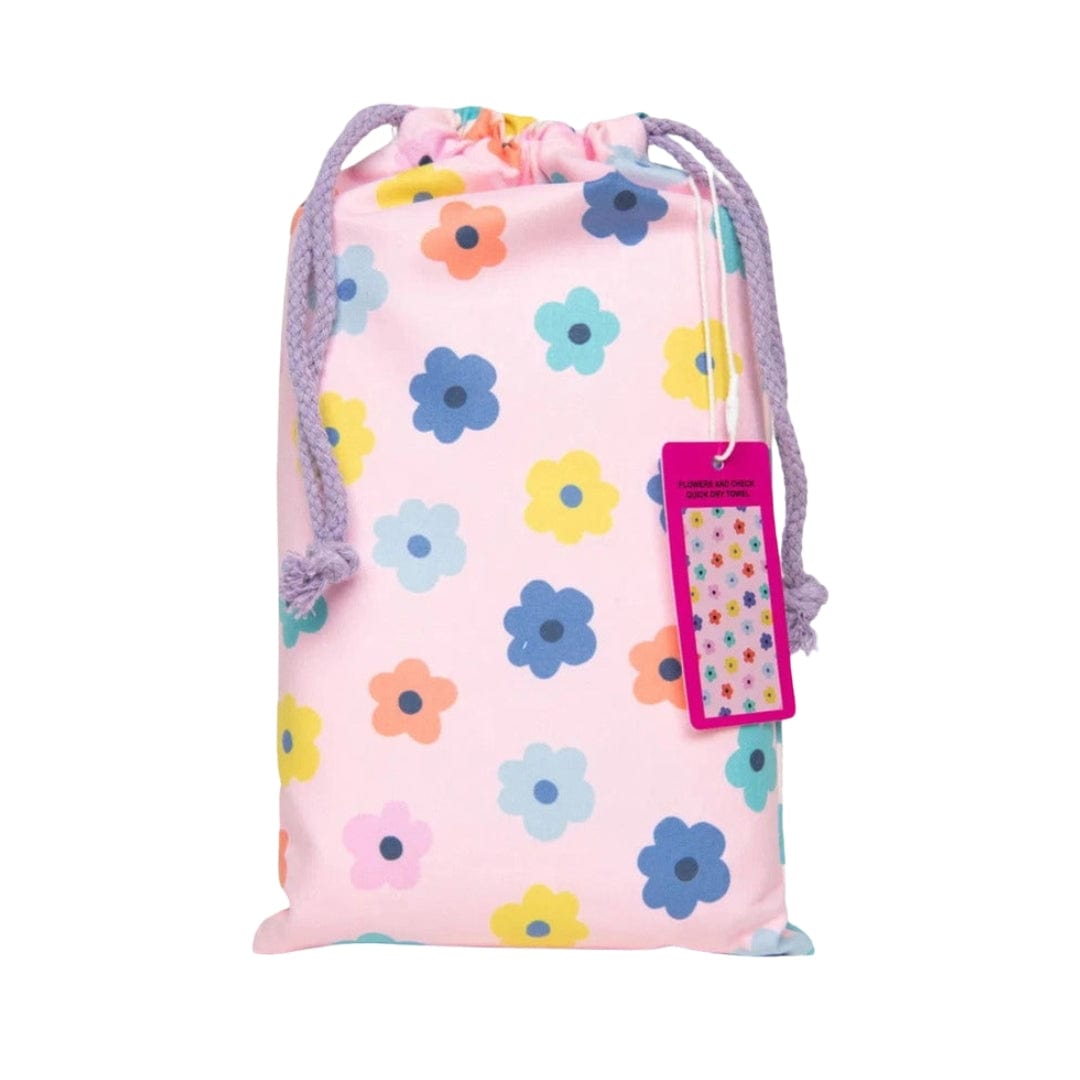 Katydid BEACH TOWEL | FLOWERS & CHECKS