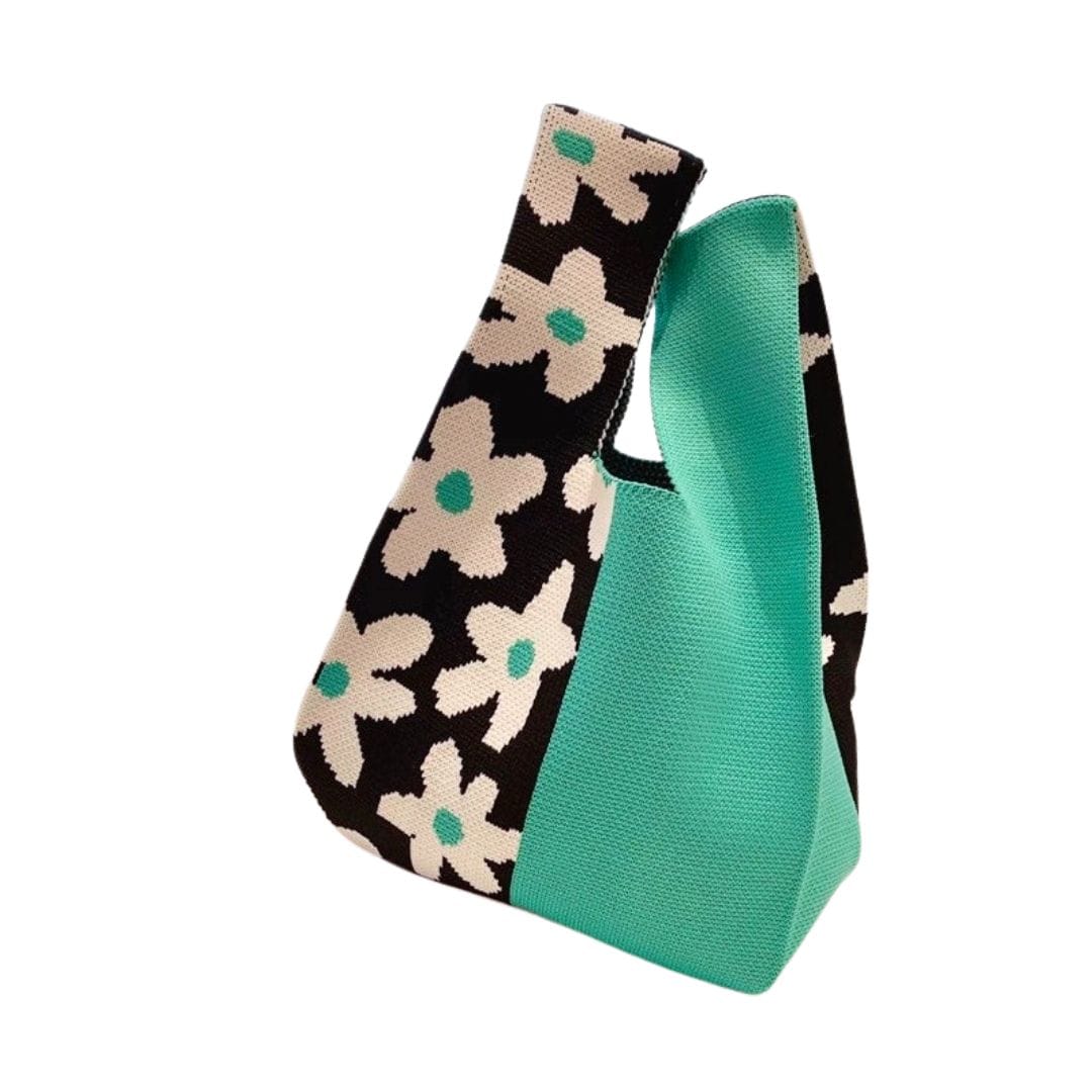 MoodGold KNIT TOTE | RETRO BLOOM