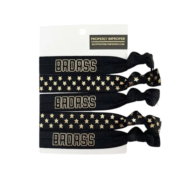 Properly Improper HAIR TIES - BADASS | STARS