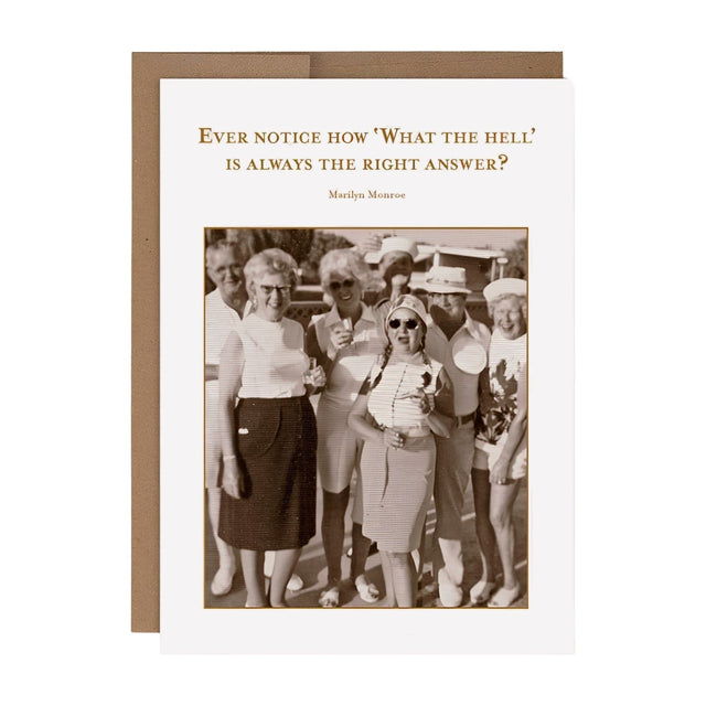 Shannon Martin Design Cards CARD - WHAT THE HELL