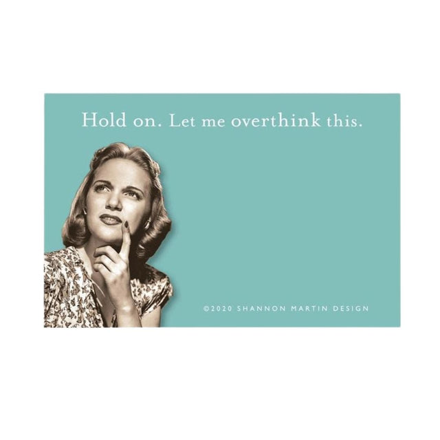 Shannon Martin Design Sticky Notes STICKY NOTES - OVERTHINK THIS