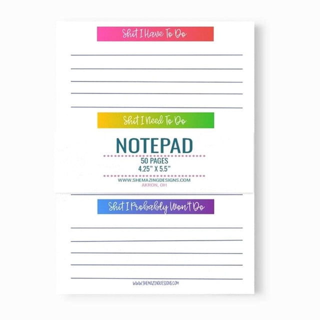 Shemazing Designs Paper Pads Copy of NOTEPAD - STUPID FUCKING PLANS