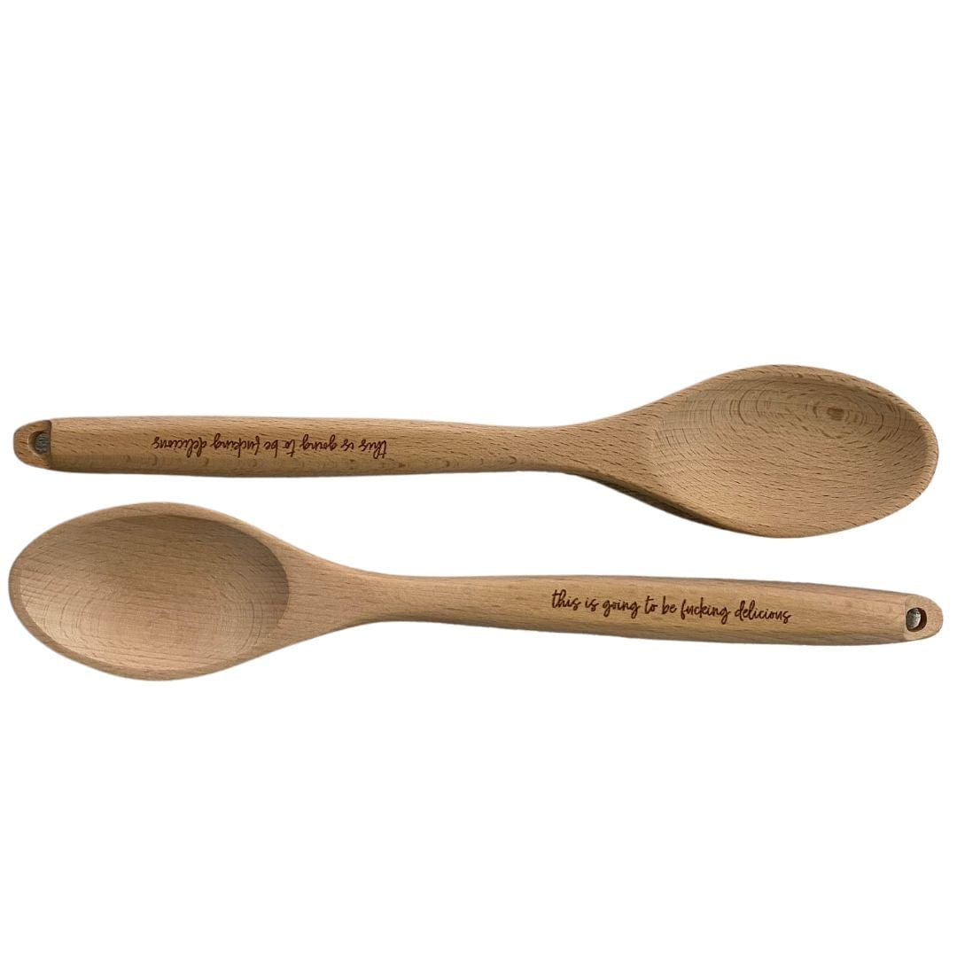 Wild Larch Creative WOODEN SPOON - FUCKING DELICIOUS