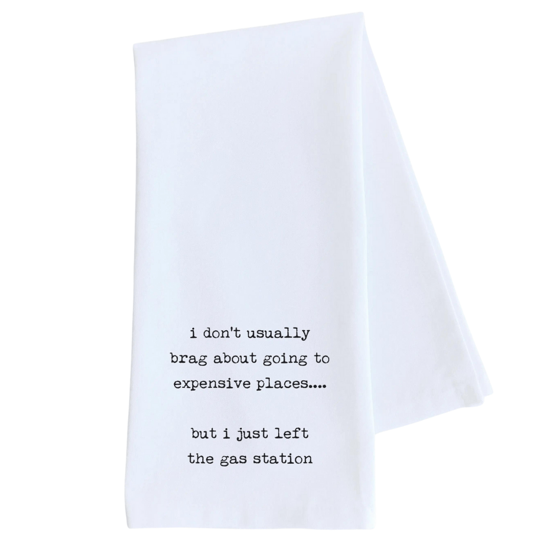 DEV D + CO. Kitchen Towels DISH TOWEL - GAS STATIONS ARE LAVISH