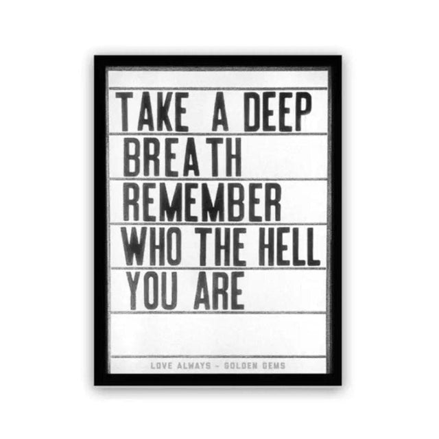 Golden Gems STICKER - TAKE A DEEP BREATH