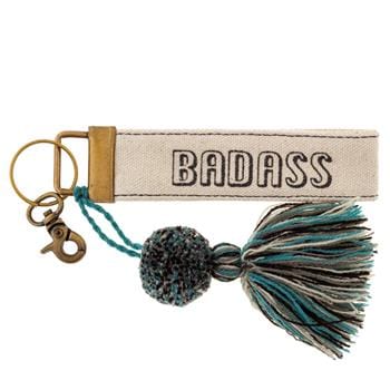 Karma Gifts Keychains KEY CHAIN CANVAS - BADASS