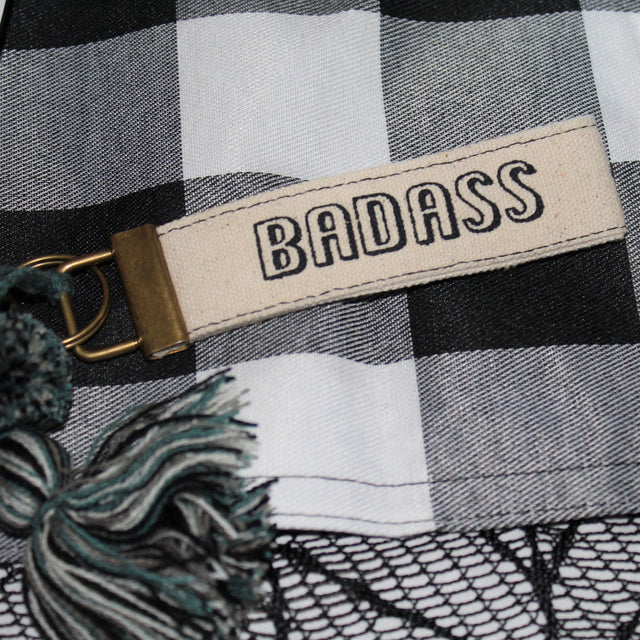 Karma Gifts Keychains KEY CHAIN CANVAS - BADASS