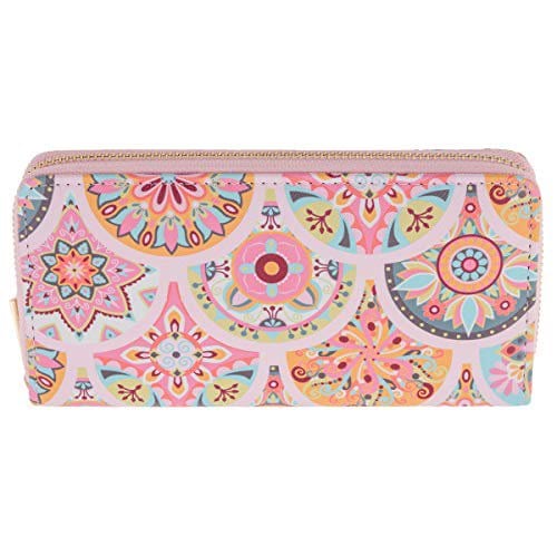 Karma Gifts LARGE WALLET IN PINK MEDALLION