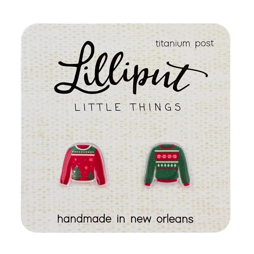 Lilliput EARRINGS - CHRISTMAS UGLY SWEATER