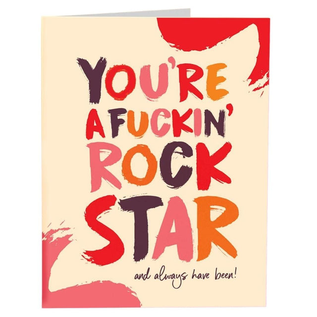 Offensive+Delightful Cards CARD - FUCKIN' ROCKSTAR