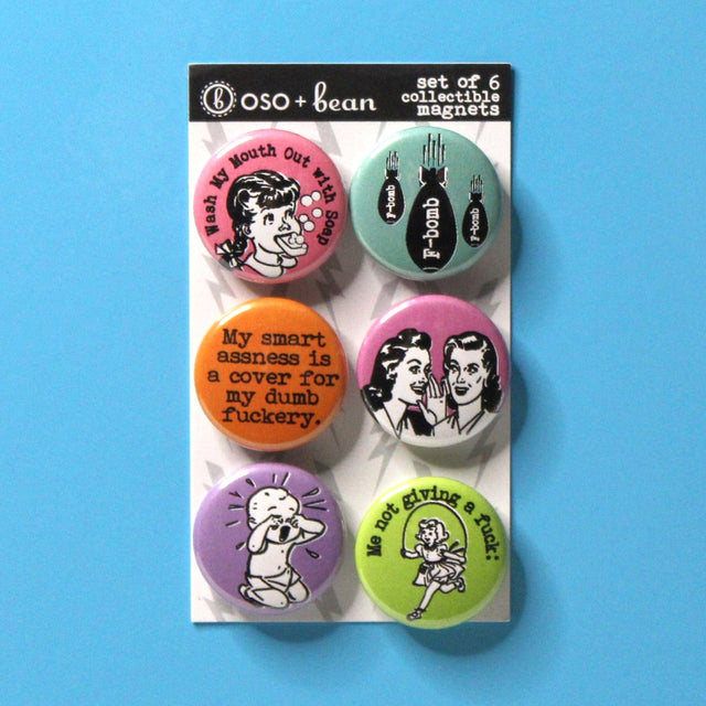 Oso + Bean Magnets MAGNETS - SNARKY MAGNET SET