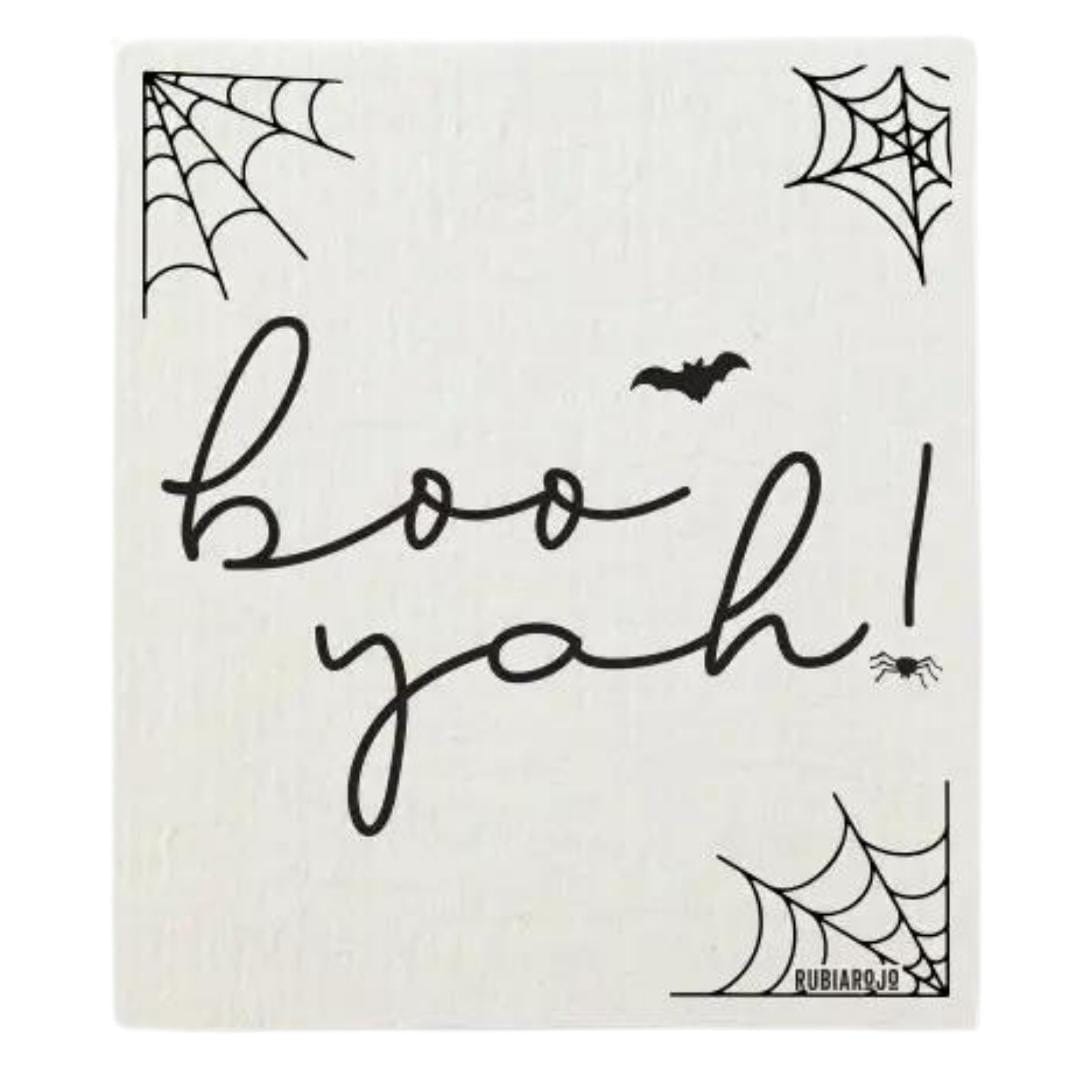 RubiaRojo SWEDISH DISHCLOTH - BOO YAH HALLOWEEN