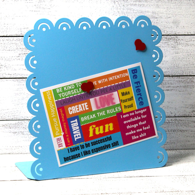Snarky Gal Gifts MEMO BOARD - SCALLOPED VERTICAL MEMO BOARD