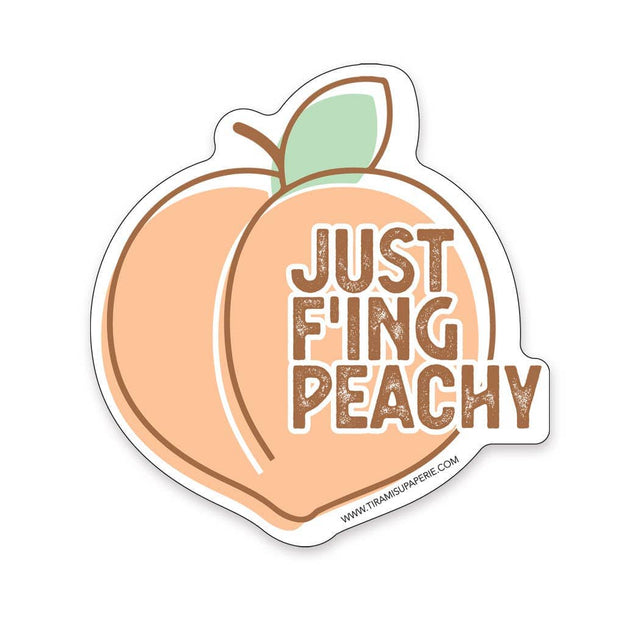 Tiramisu Paperie Stickers STICKER: PEACHY