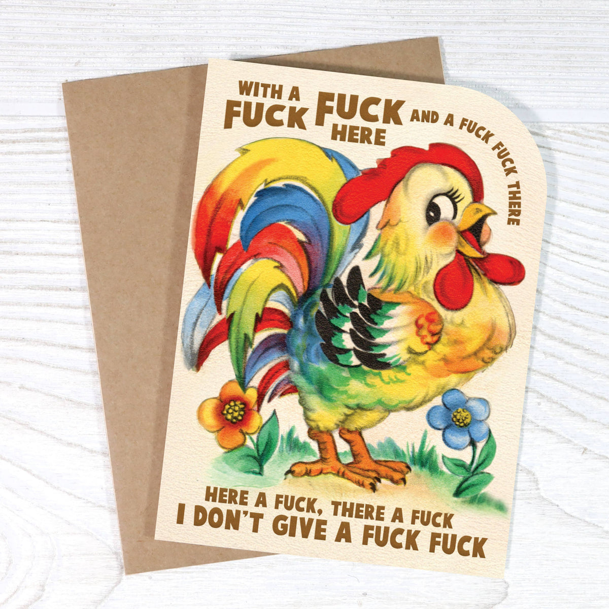 Bad Betty Greeting Co. Cards CARD | WITH A FUCK FUCK HERE