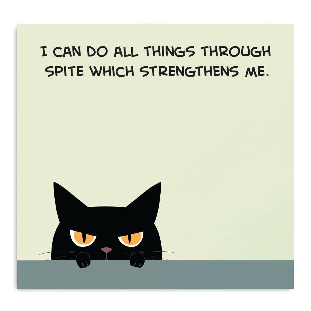 Bad Betty Greeting Co. Sticky Notes STICKY NOTES | I CAN DO ALL THINGS THROUGH SPITE