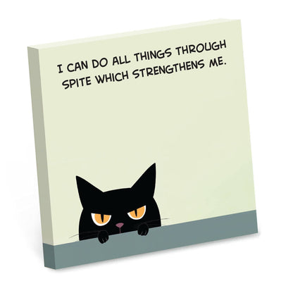 Bad Betty Greeting Co. Sticky Notes STICKY NOTES | I CAN DO ALL THINGS THROUGH SPITE