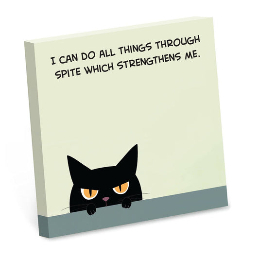 Bad Betty Greeting Co. Sticky Notes STICKY NOTES | I CAN DO ALL THINGS THROUGH SPITE