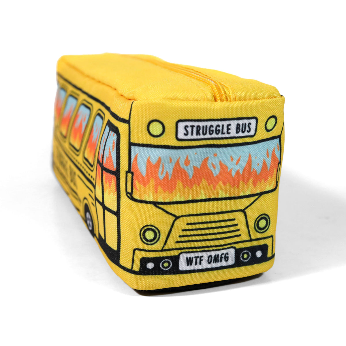 Bad Betty Greeting Co. Zipper Pouch PENCIL CASE | STRUGGLE BUS