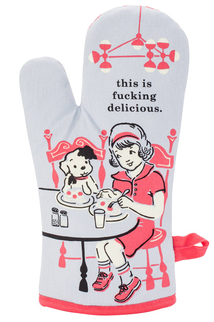 Blue Q Kitchen Towels OVEN MITT | FUCKING DELICIOUS