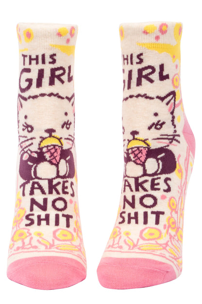 Blue Q Socks SOCKS | THIS GIRL TAKES NO SHIT