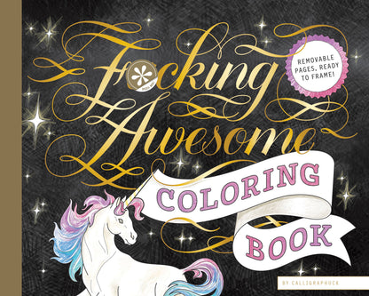 Chronicle Books COLORING BOOK | FUCKING AWESOME