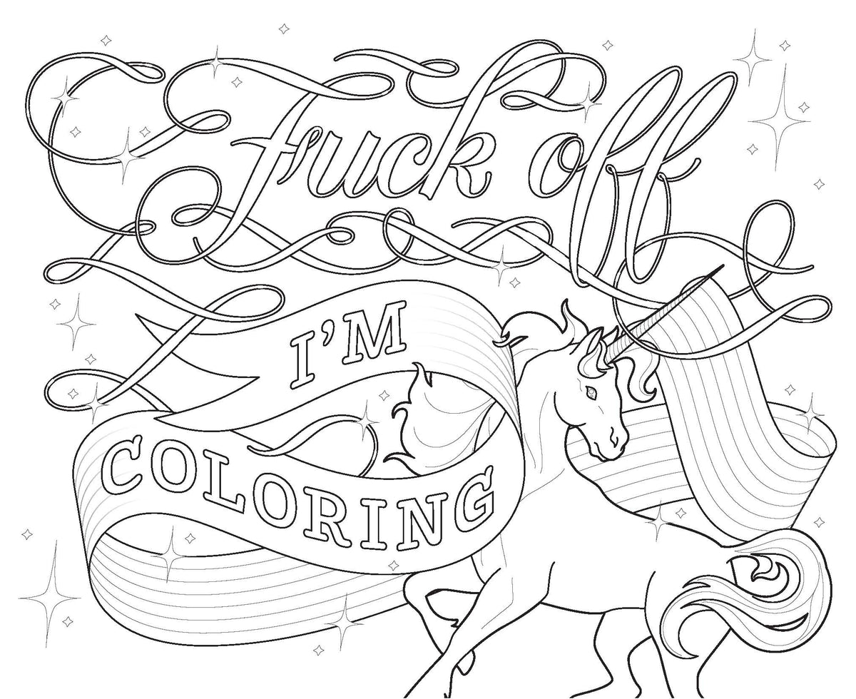 Chronicle Books COLORING BOOK | FUCKING AWESOME
