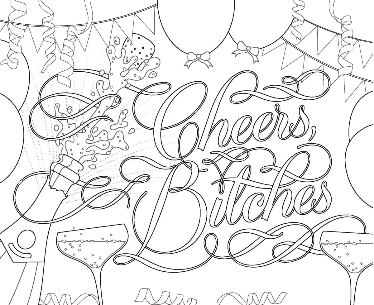 Chronicle Books COLORING BOOK | FUCKING AWESOME