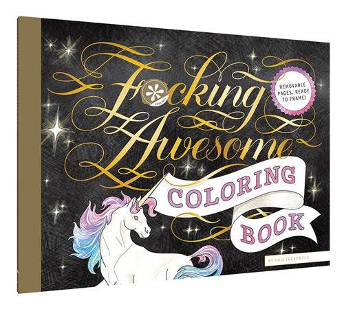 Chronicle Books COLORING BOOK | FUCKING AWESOME
