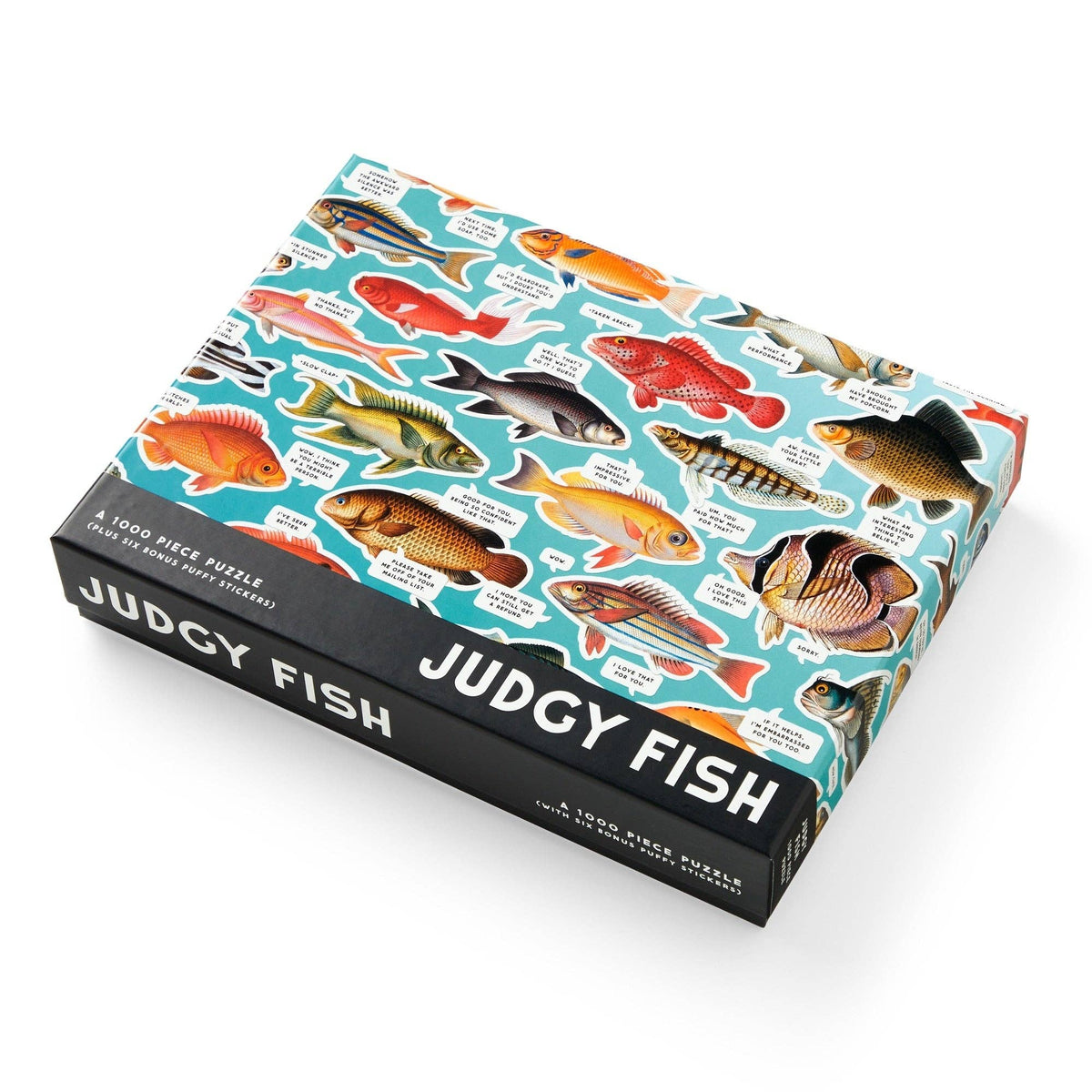 Chronicle Books Jigsaw Puzzles Brass Monkey Judgy Fish 1000 Piece Puzzle
