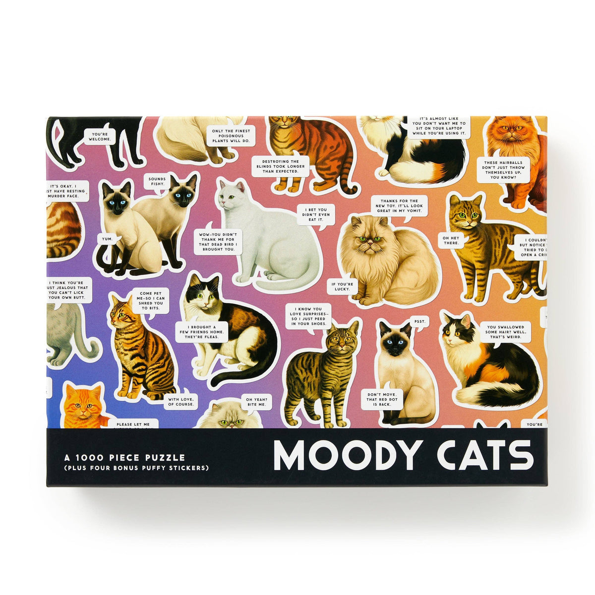 Chronicle Books Jigsaw Puzzles PUZZLE | MOODY CATS