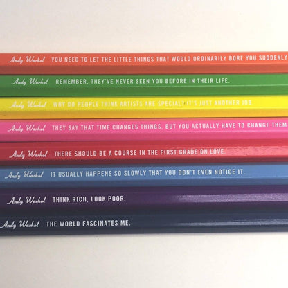 Chronicle Books Pencils COLORED PENCILS | ANDY WARHOL