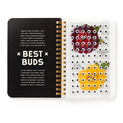 Chronicle Books Stickers Brass Monkey Best Buds Googly Sticker Book