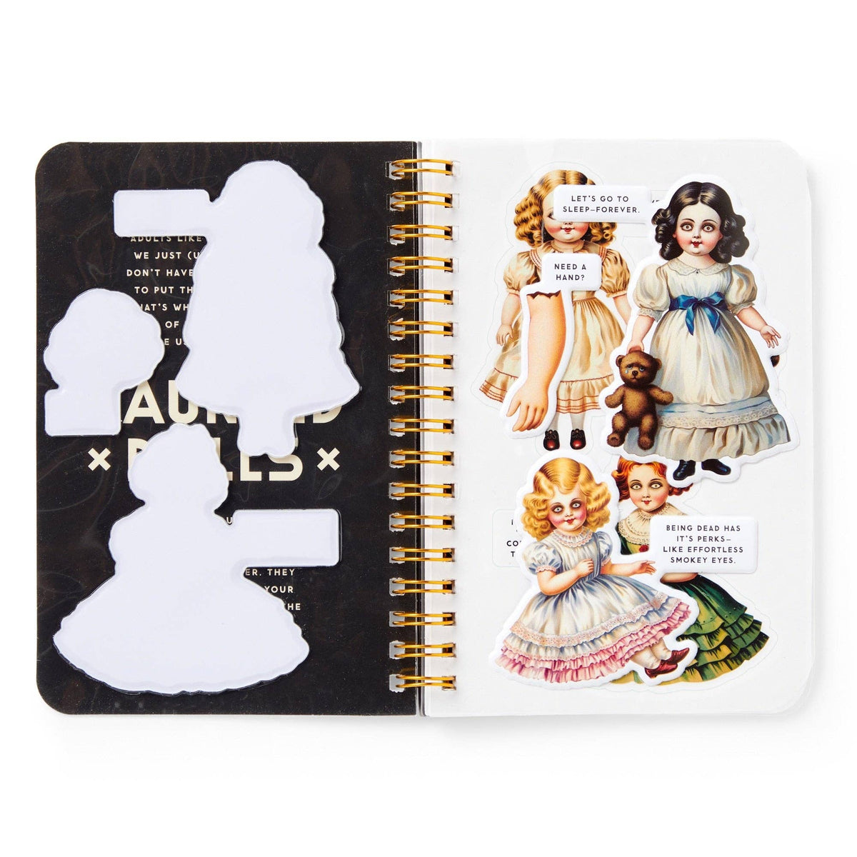 Chronicle Books Stickers Brass Monkey Haunted Dolls Sticker Book