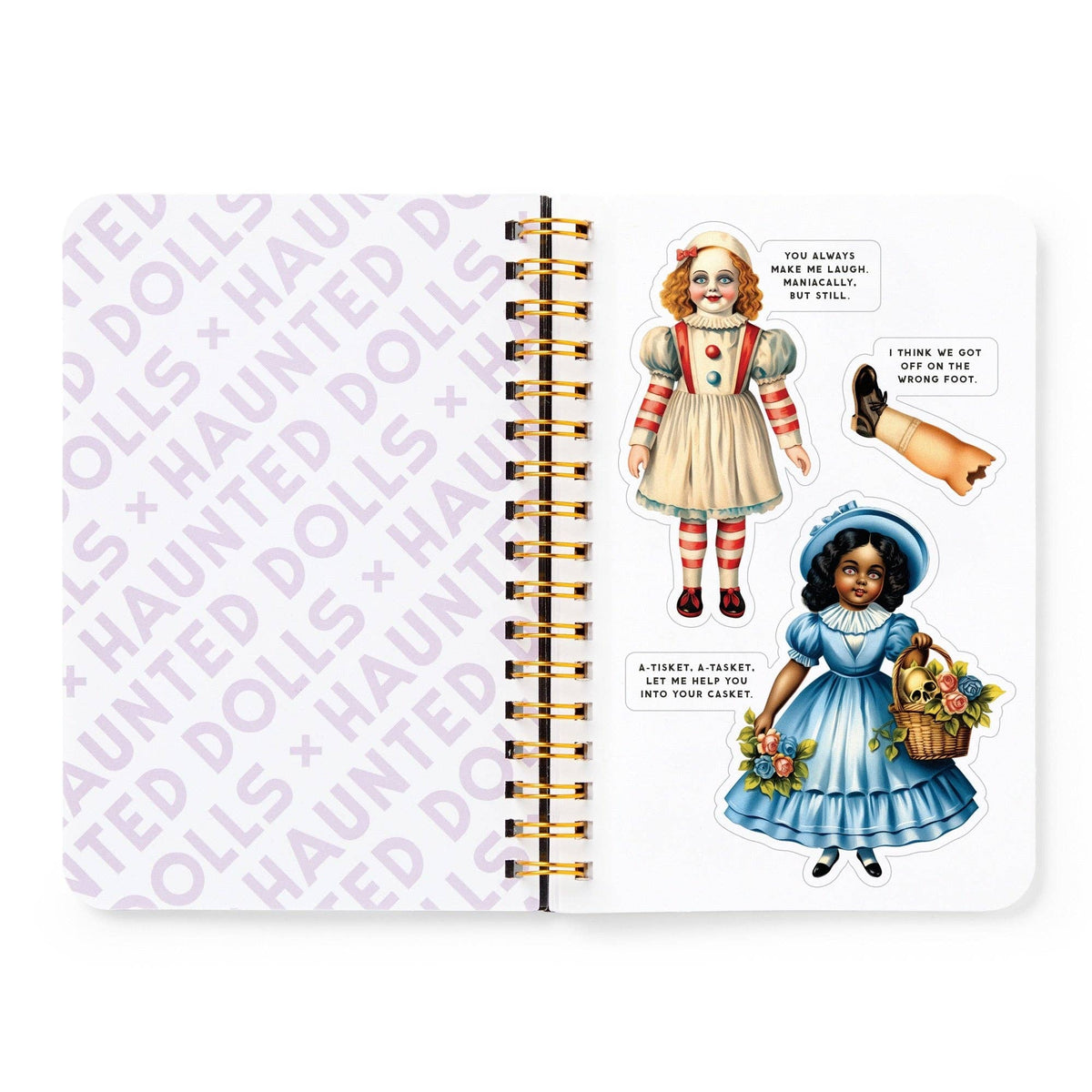Chronicle Books Stickers Brass Monkey Haunted Dolls Sticker Book