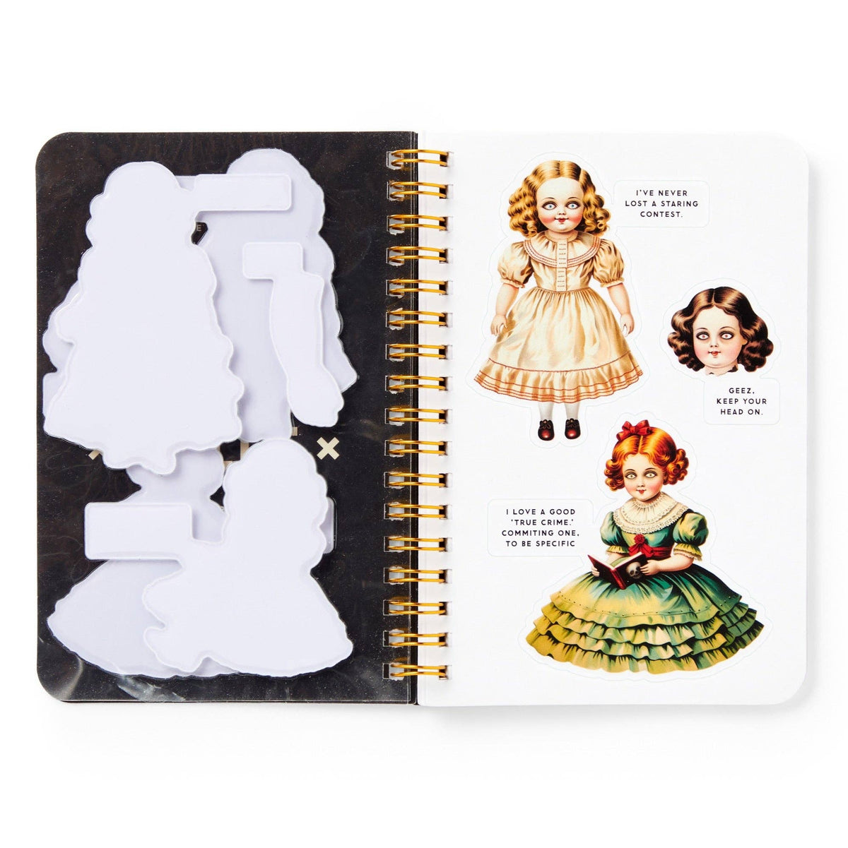 Chronicle Books Stickers Brass Monkey Haunted Dolls Sticker Book