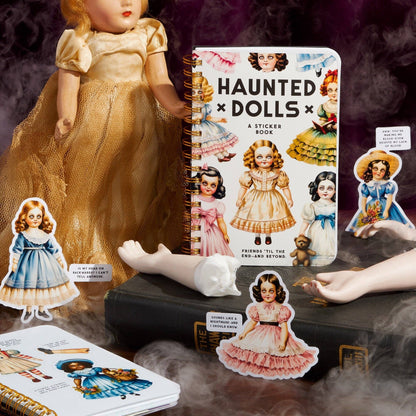 Chronicle Books Stickers Brass Monkey Haunted Dolls Sticker Book
