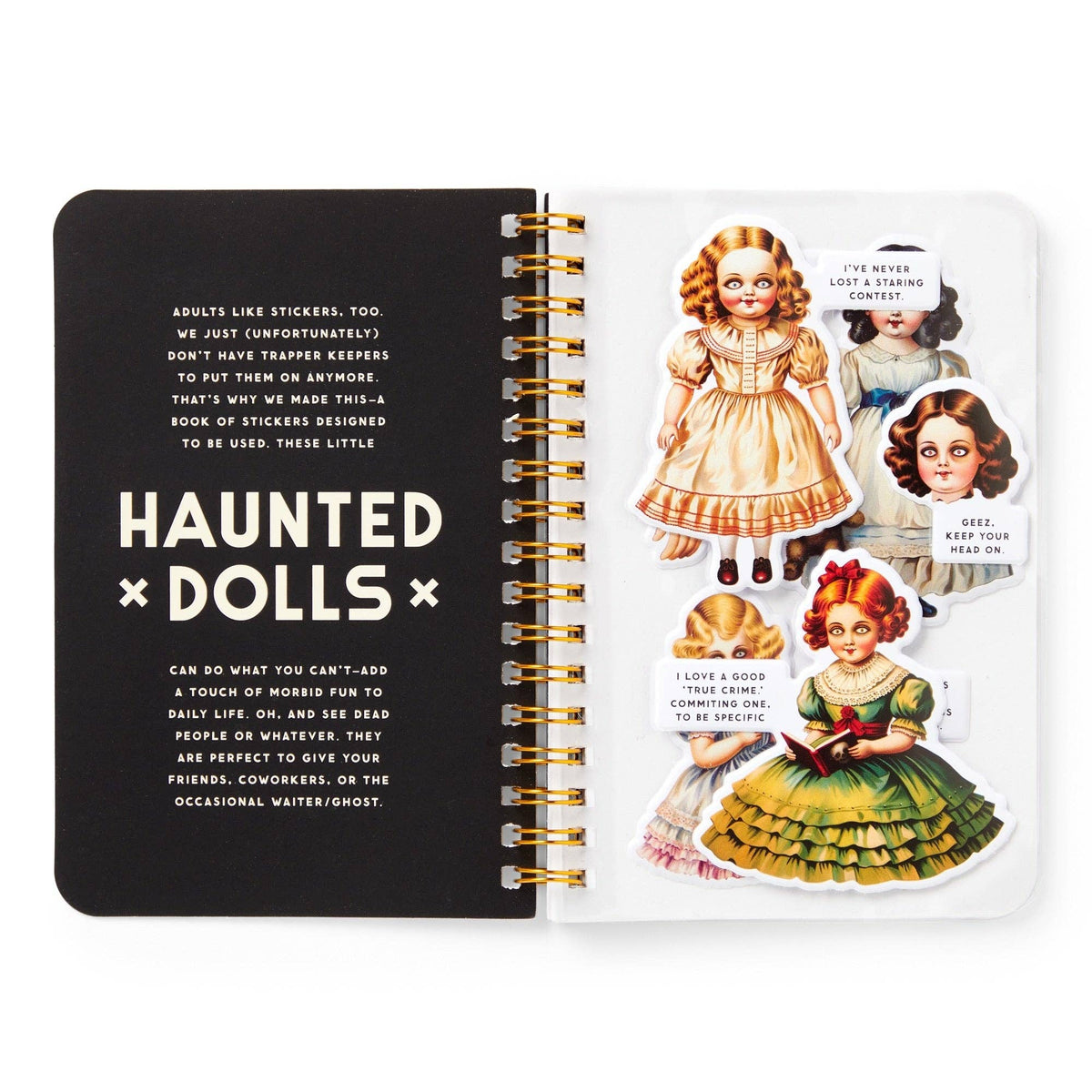 Chronicle Books Stickers Brass Monkey Haunted Dolls Sticker Book