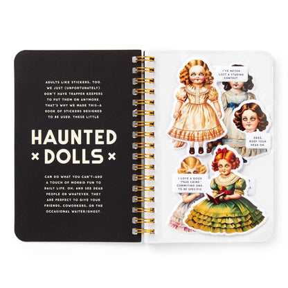 Chronicle Books Stickers Brass Monkey Haunted Dolls Sticker Book