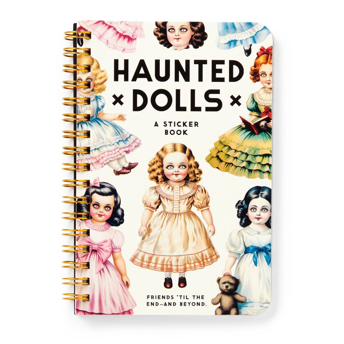 Chronicle Books Stickers Brass Monkey Haunted Dolls Sticker Book