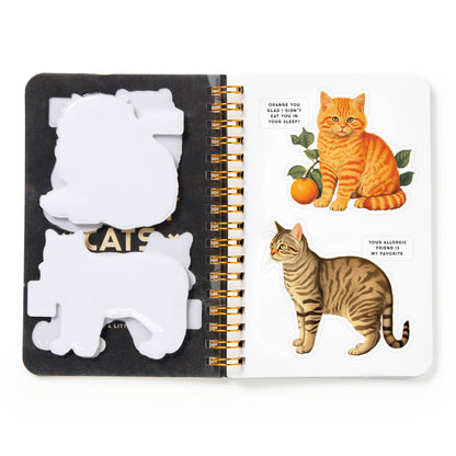 Chronicle Books Stickers Brass Monkey Moody Cats Sticker Book