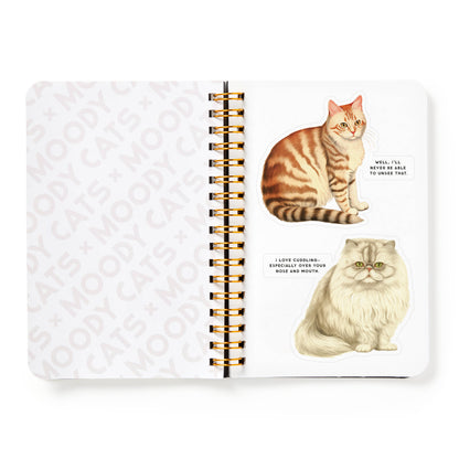 Chronicle Books Stickers Brass Monkey Moody Cats Sticker Book