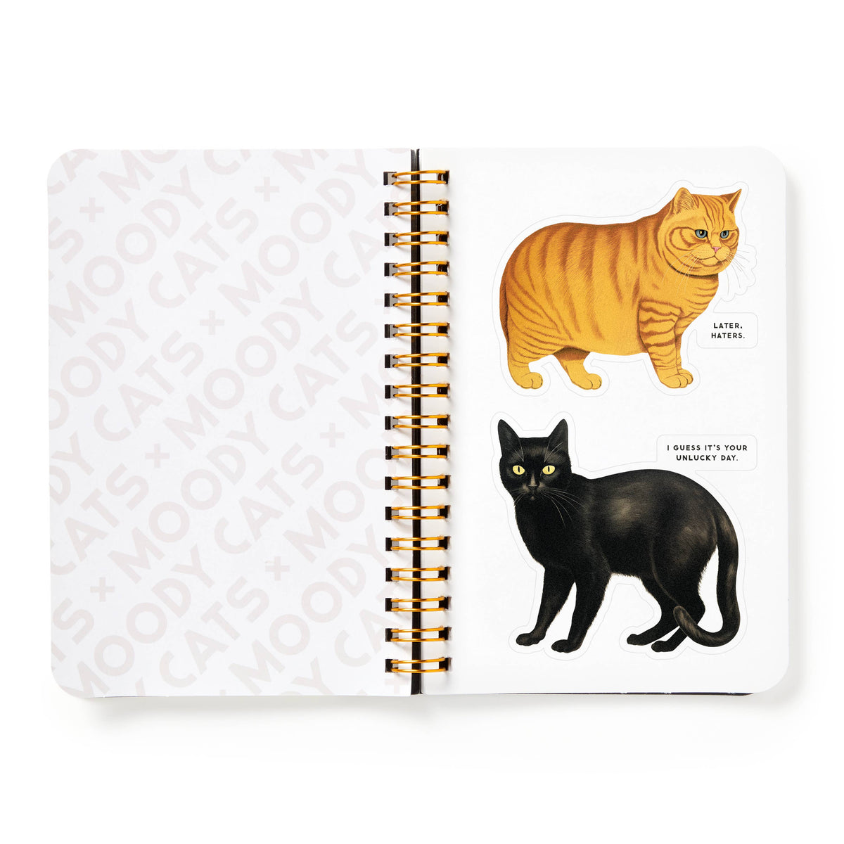 Chronicle Books Stickers Brass Monkey Moody Cats Sticker Book