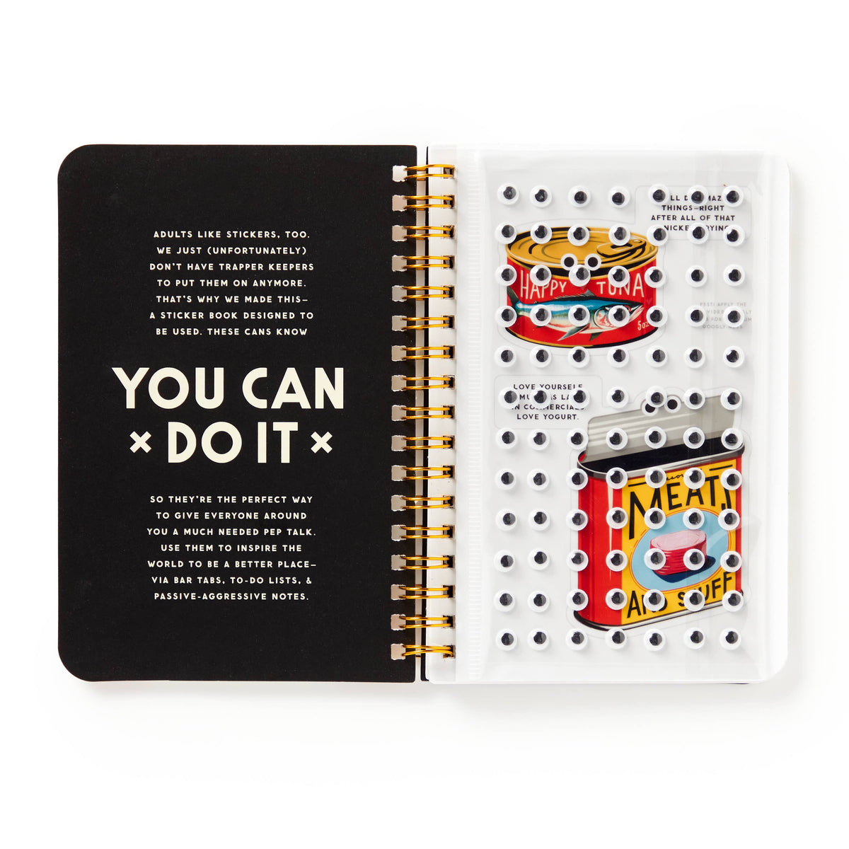 Chronicle Books Stickers Brass Monkey You Can Do It Googly Sticker Book