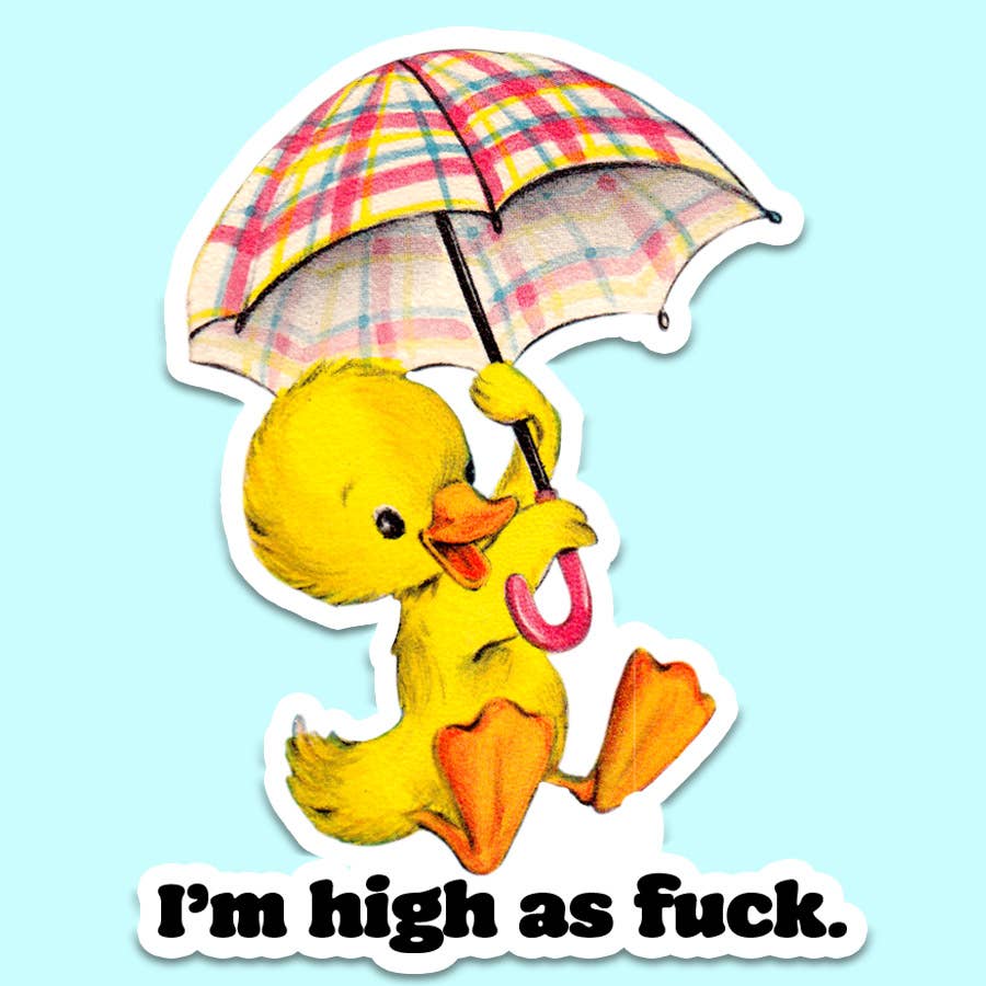 Mugsby Stickers STICKER | I'M HIGH AS FUCK